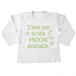 Lange mouw Tshirt loveyoutothemoon glow